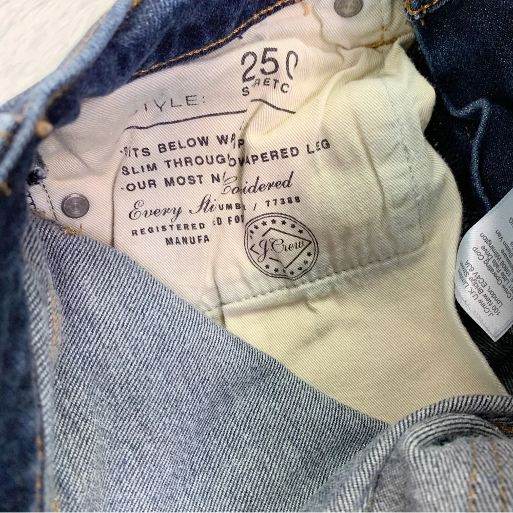 J. Crew 250 Skinny-fit Stretch‎ on Demand jean in dark worn-in wash size 29x30